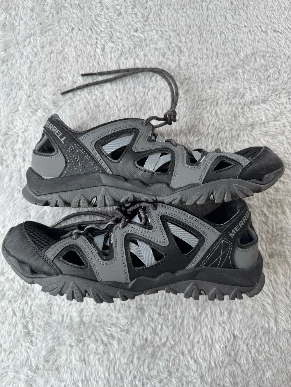 Merrell Hydro Hike Water Shoes Gray Black Men’s Size 10